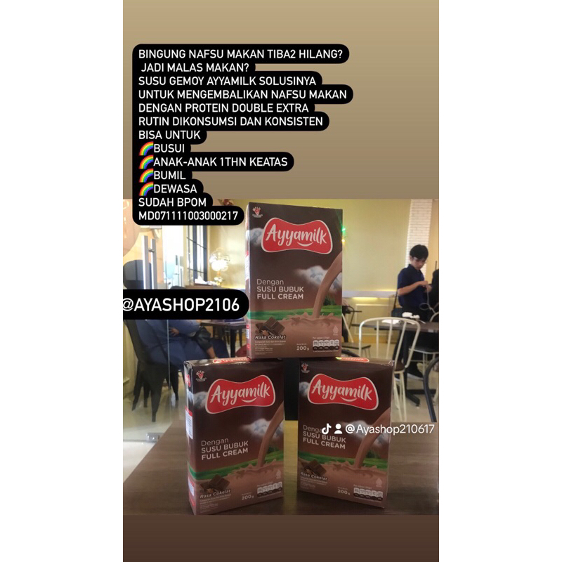

10box susu ayyamilk gratis 1box