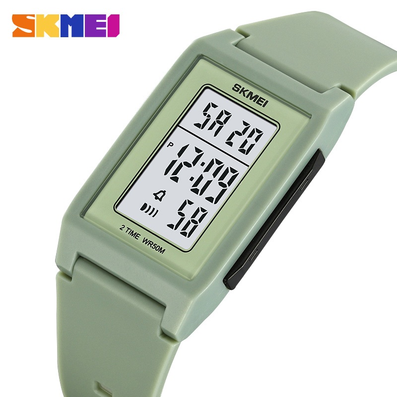 Jam Tangan Digital SKMEI 2321 LIGHT GREEN Water Resist 30M