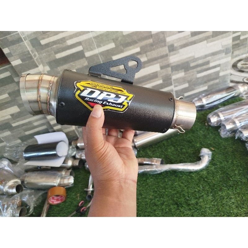 KNALPOT RACING BLACK COUTING DPJ SLENCER KNALPOT RACING BLACK COUTING DPJ KNALPOT DRAG DPJ SLENCER K
