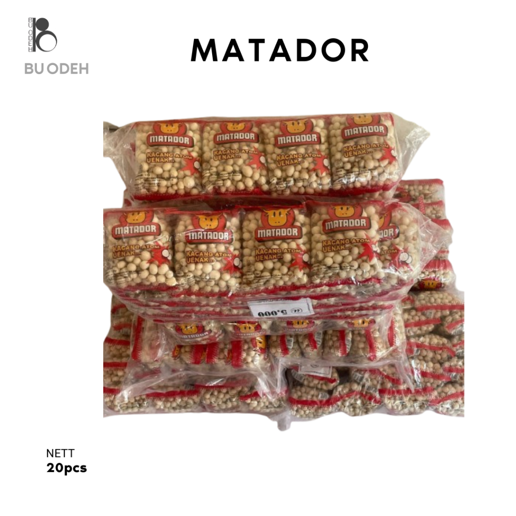 

1 Bal Kacang Sukro Matador 138g / Kacang Atom Per Pak Isi 20pcs Pilus 5 Ribuan