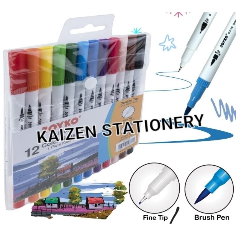 

SPIDOL COLOR BRUSH PEN 12 WARNA