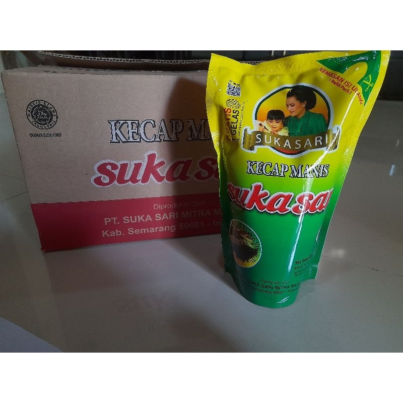 

Kecap manis sukasari refil pack 600ml standing pouch