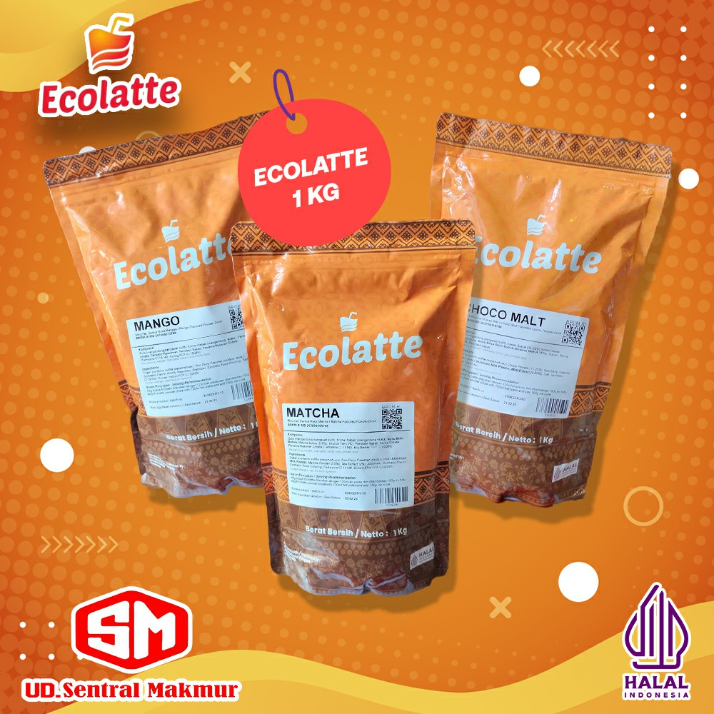 

BUBUK MINUMAN MERK "ECOLATTE" ANEKA VARIAN RASA 1 KG