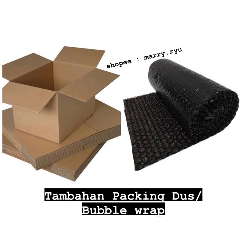 

tambahan packing dus + bablewrap