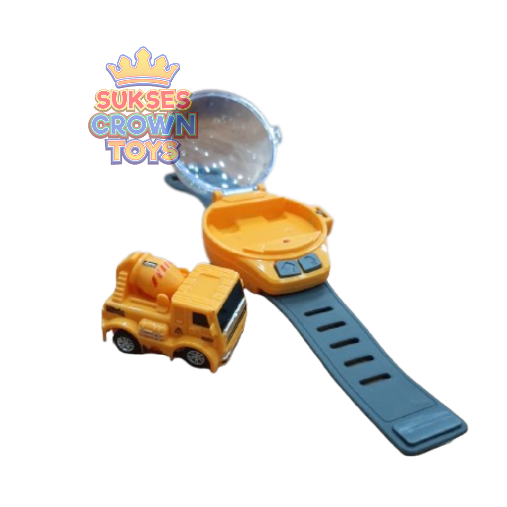 Mainan Mobil Remote Truk Molen / Jam Tangan Mobil Truk Mixer Mini