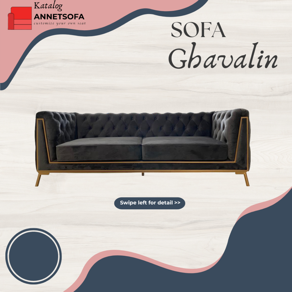 Sofa Minimalis | Sofa Minimalis Modern | Sofa Ghavalin | Sofa Mewah Empuk