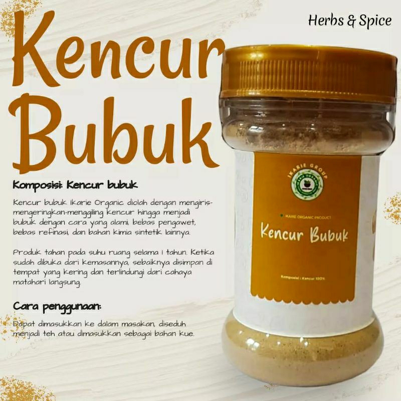 

kencur bubuk ikarie organic