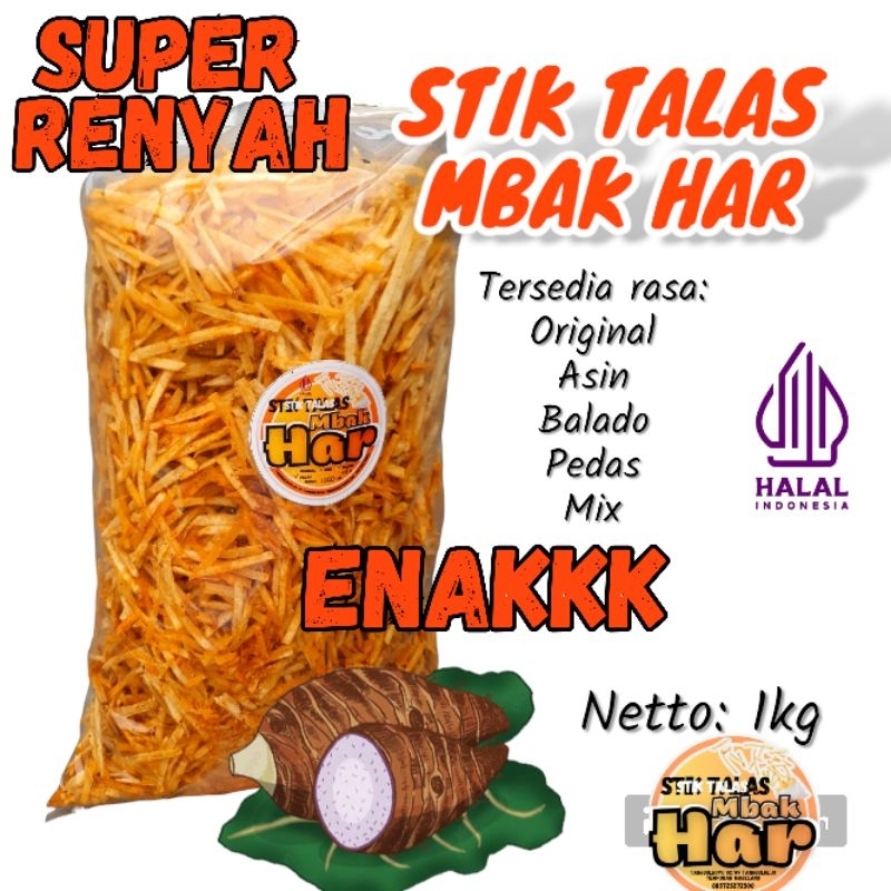 

STIK TALAS SUPER RENYAH 1 KG/ CEMILAN MURAH / CEMILAN TERLARIS