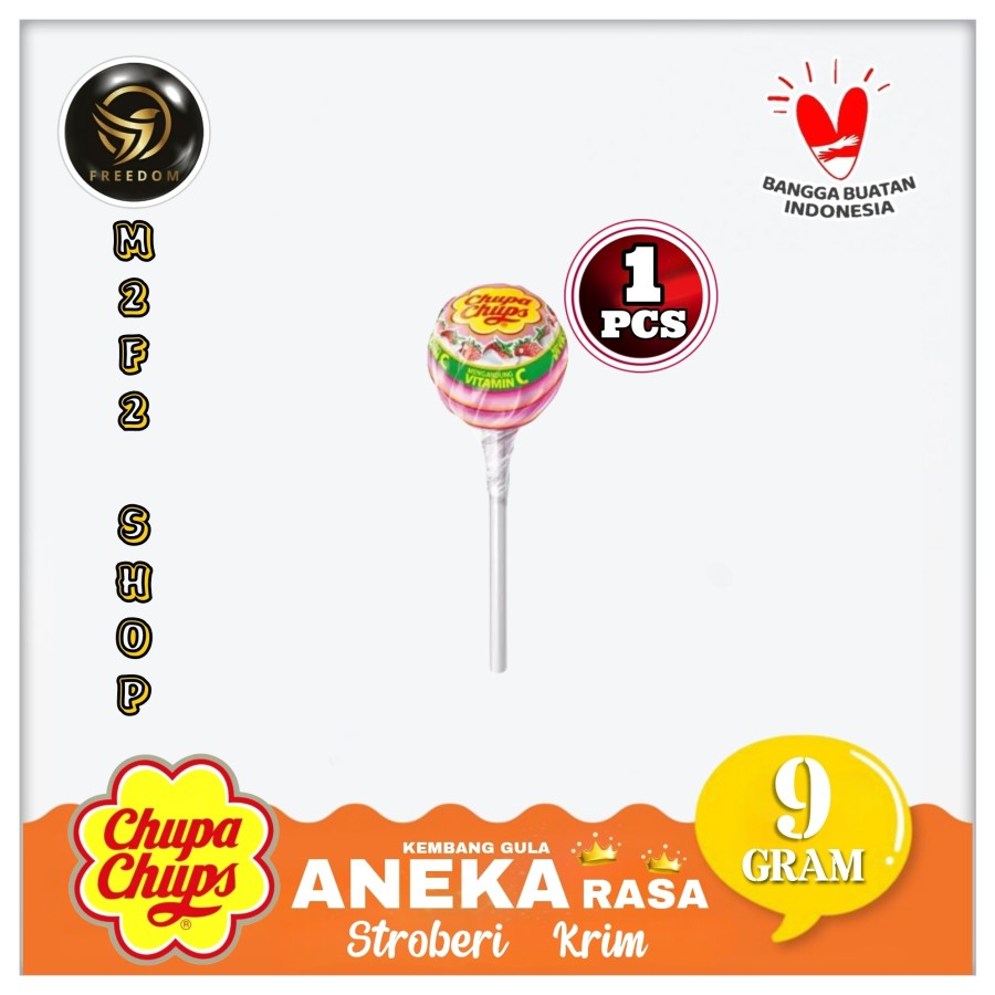 

Chupa Chups Permen Lollipops Kembang Gula Aneka Rasa - 9 gr (Kemasan Satuan)