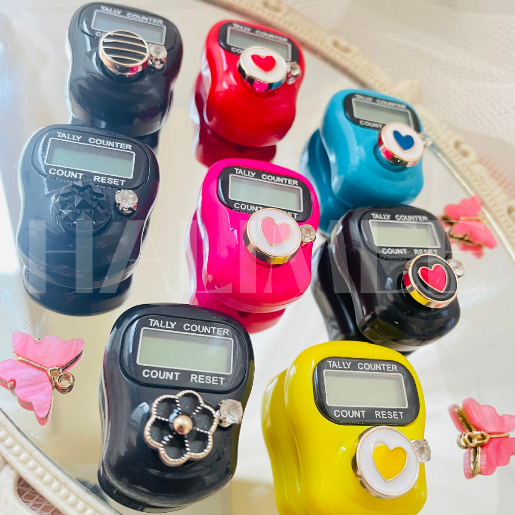Tasbih Digital ALARM LED dan NON Hias TOMBOL LOVE TALI KRISTAL Tetap Elegan dan CANTIK Walaupun Polo