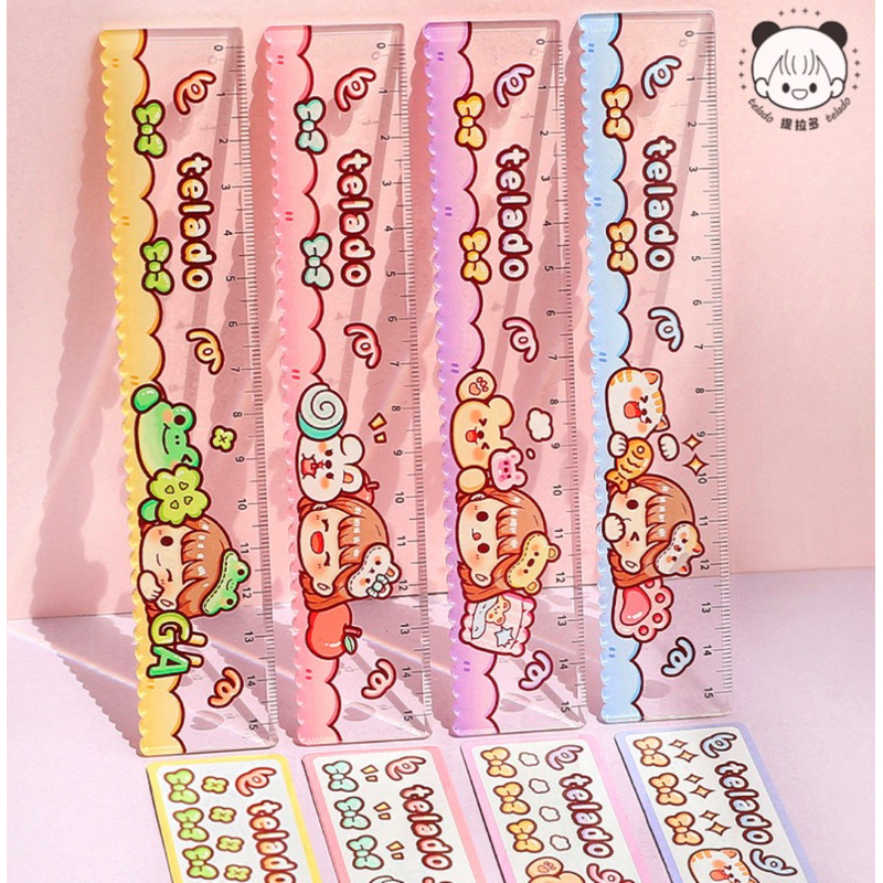 

Penggaris Karakter Telado Dodojam Atk Journaling Anak Lucu High Quality Ruler
