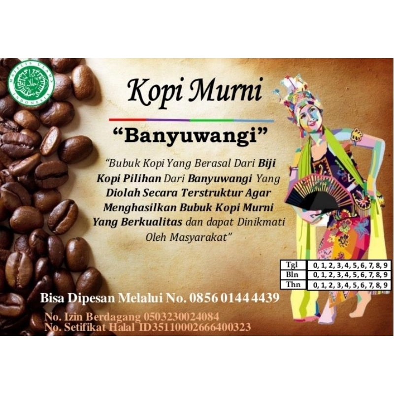 

KOPI MURNi BANYUWANGI (homemade)