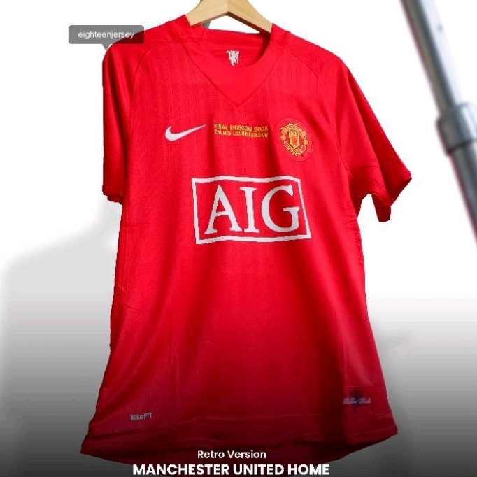 JERSEY MU RETRO 2007 2008 FINAL MOSCOW GRADE ORI JERSEY GRADE ORIGINAL JERSEY FUTSAL JERSEY BOLA PRI