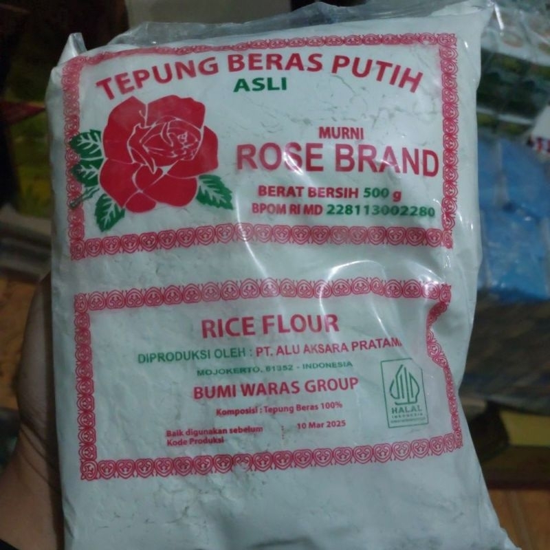 

TEPUNG BERAS PUTIH ROSEBRAND 500 GRAM MURAH VIRAL SOLO SUKOHARJO JATENG