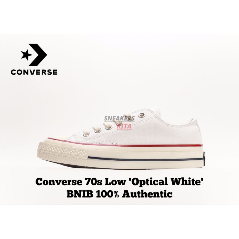 Sepatu Converse 70s Low Optical White 162065C BNIB 100% Authentic