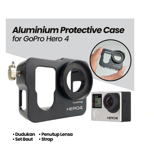 Case for GoPro Hero 4 proteksi maksimal untuk kamera