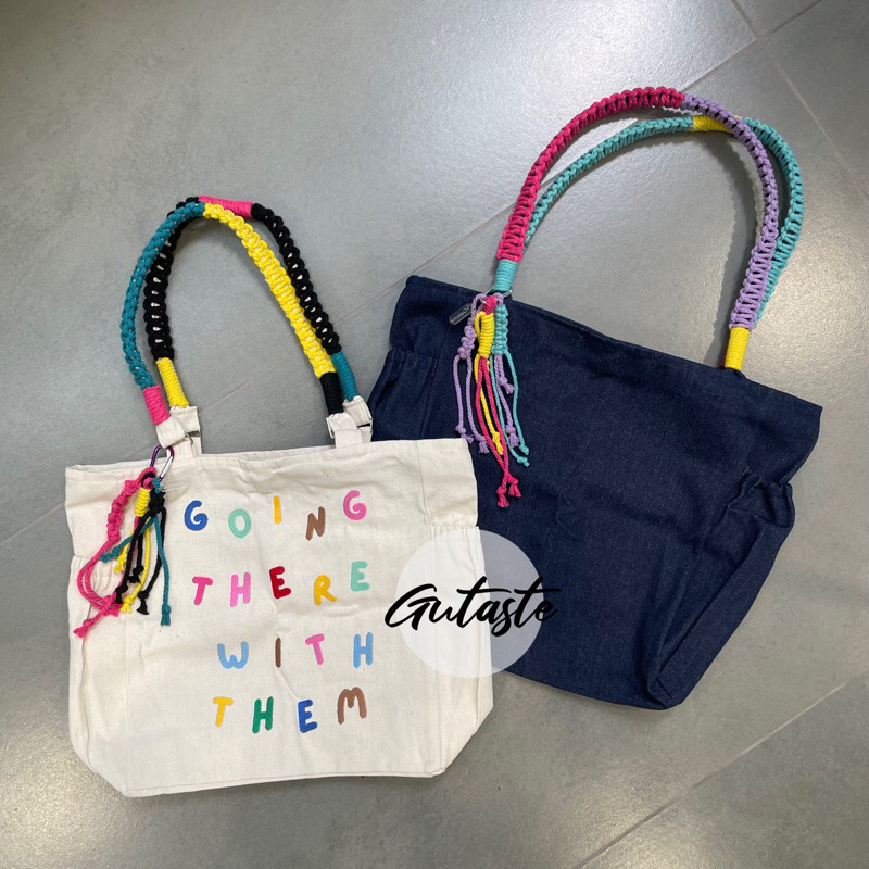 TOTE BAG MACRAME (Bonus charm macrame)