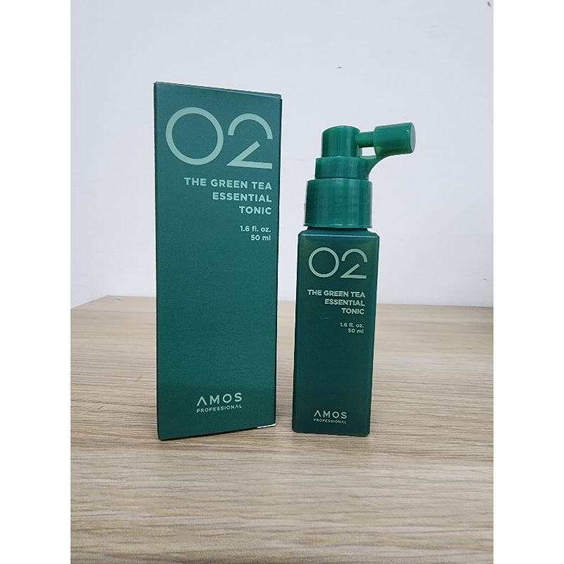 Amos professional green tea Essential  Tonic 50ml (Khusus buat rontok) kemasan baru