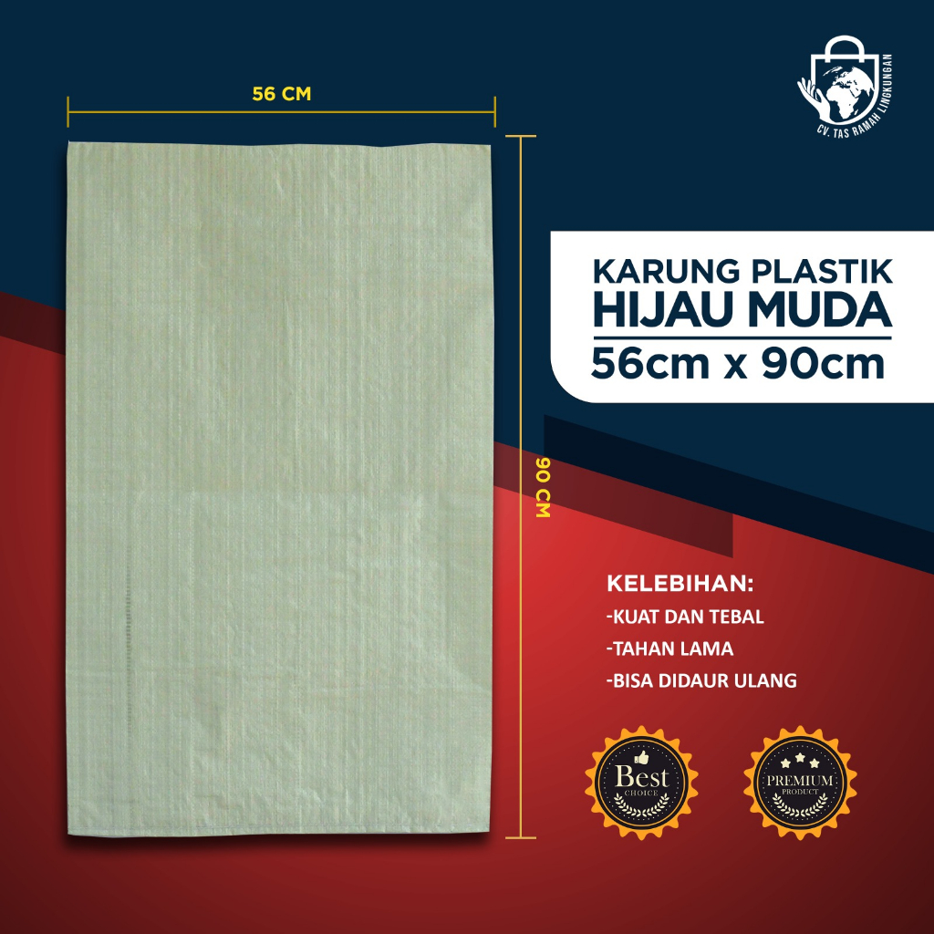 10 Pcs Karung Plastik 56x90 dan 40x60 - Karung Plastik Tebal Kuat