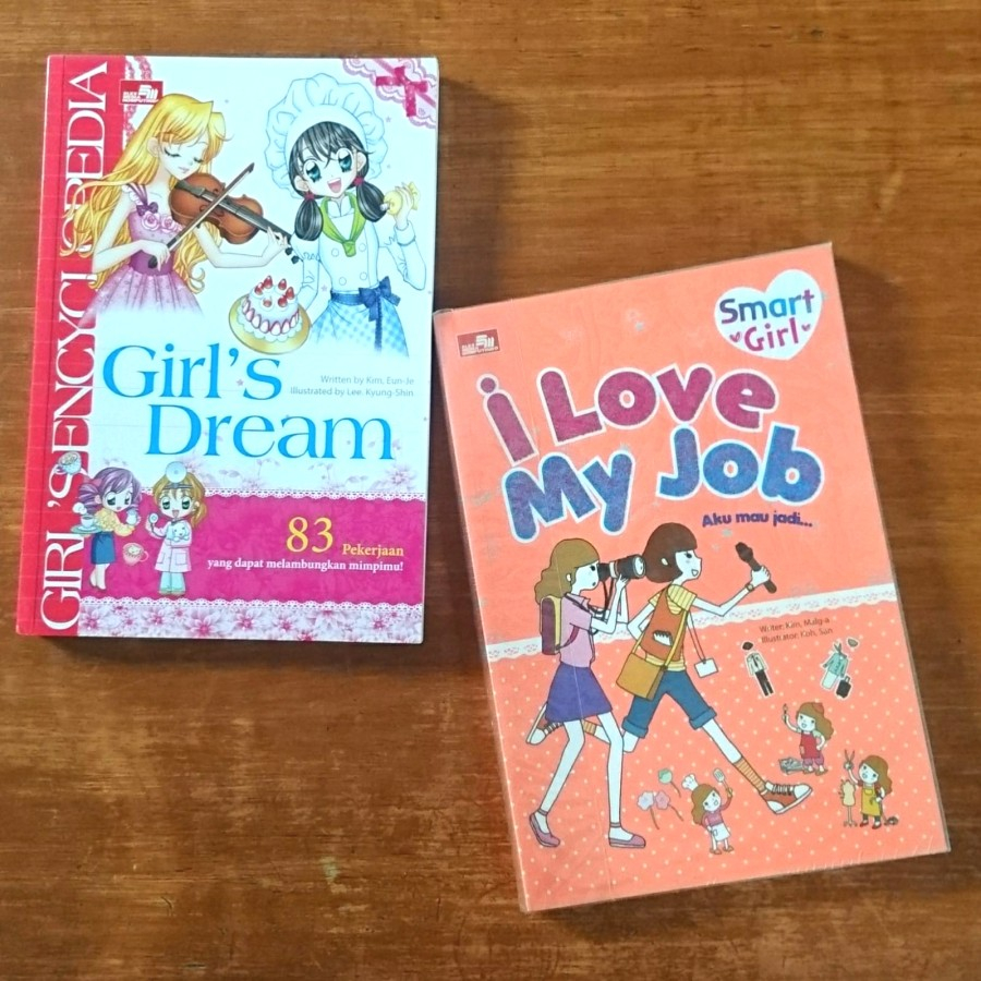 Buku bacaan anak profesi Girl's Dream & I Love My Job SET 2 pcs pl