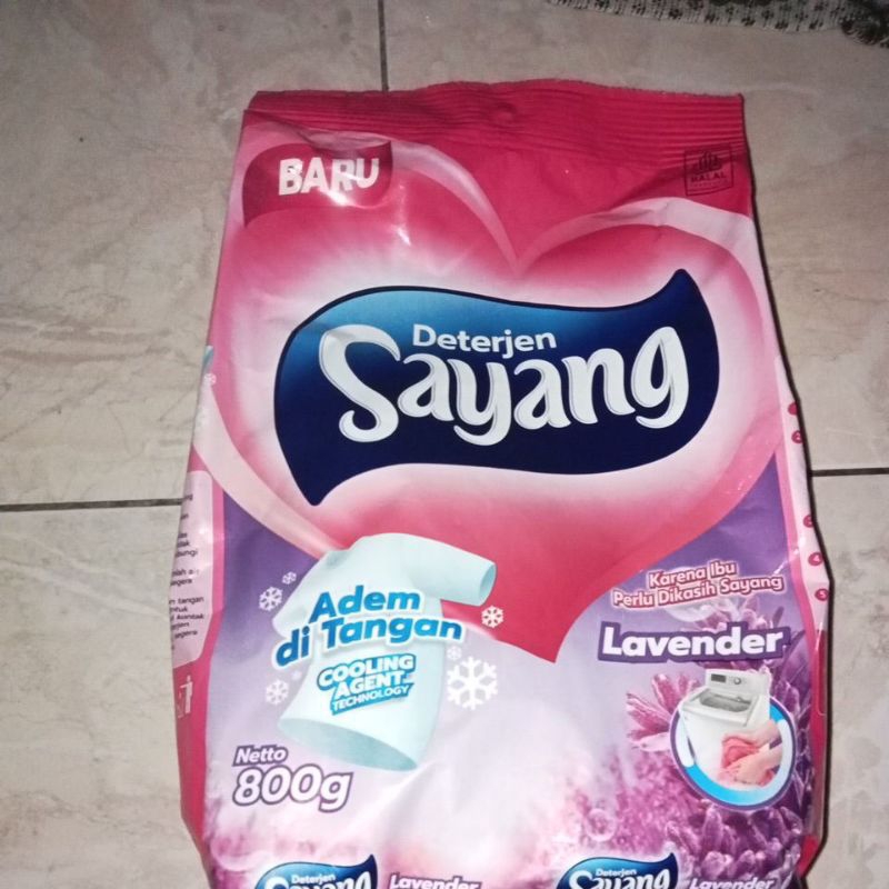 detergen bubuk "sayang" 800gram