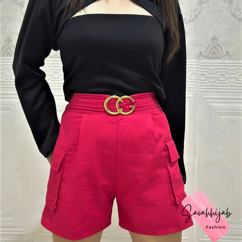 CARGO SHORT PANTS COTTON / SHORT PANTS WANITA 6867