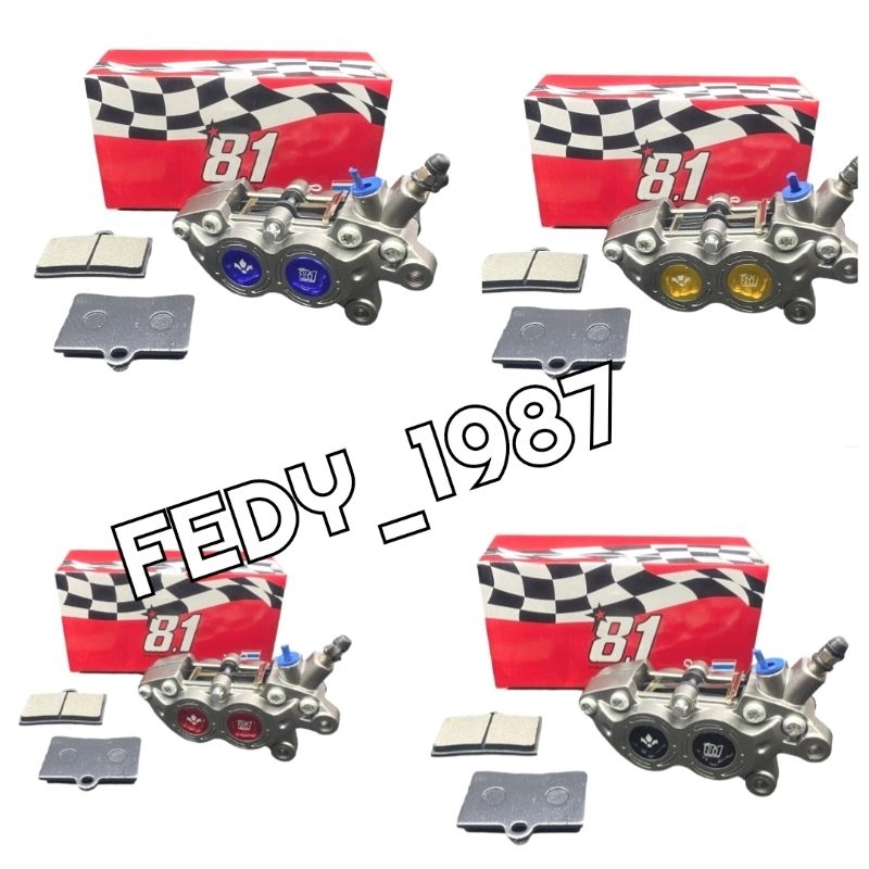 KALIPER 81 RACING FORMULA PARTS AXIAL 4 PISTON BIG POT BABET UNIVERSAL MOTOR