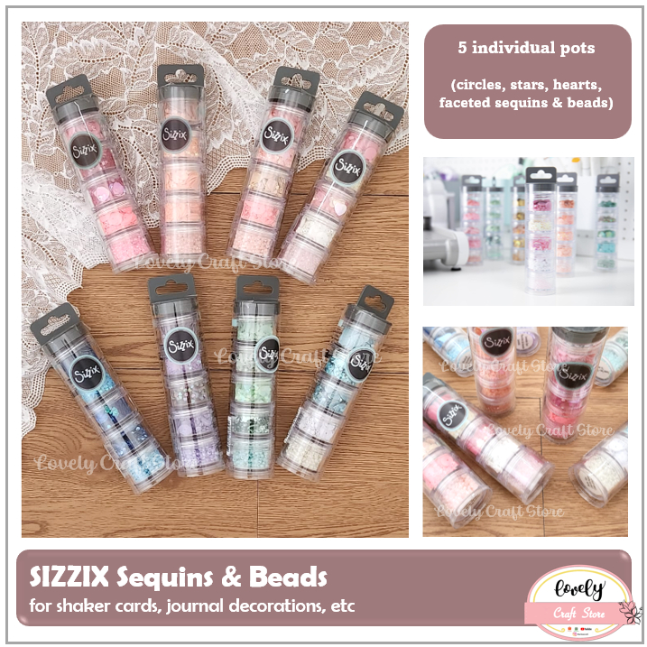 

Sizzix Sequins & Beads for shaker cards, journal decorations