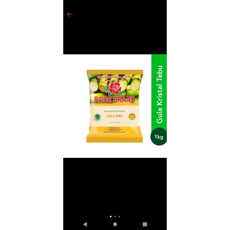 

Gula pasir 1 kg
