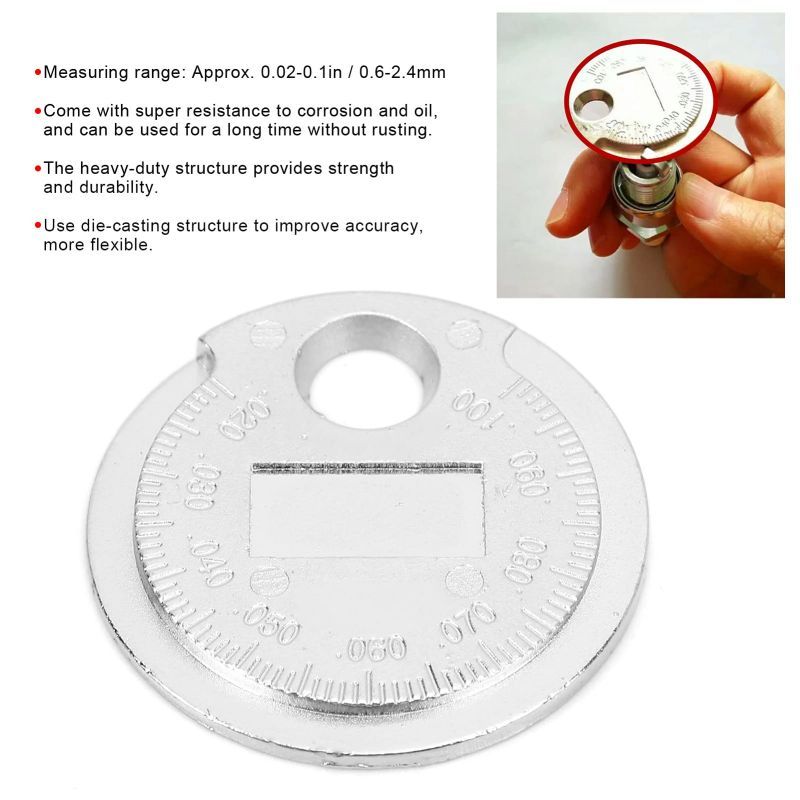 Feeler Gauge Alat Ukur Celah Tipe Koin Alat Ukur Besar Busi Alat Pengukur Celah Busi