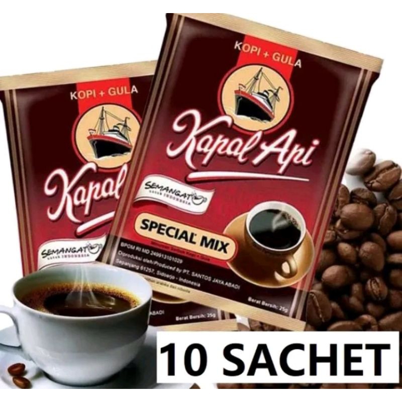 

Kopi Kapal Api Spesial Mix Renceng Isi 10sachet