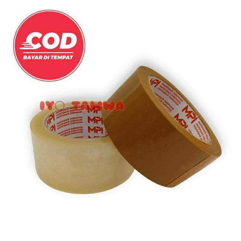 

Lakban bening/coklat 48mm x 100 yard