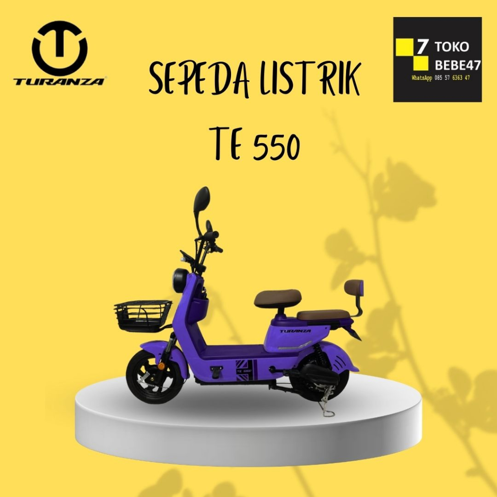 SEPEDA LISTRIK TURANZA TE 550 TE550 Garansi Resmi