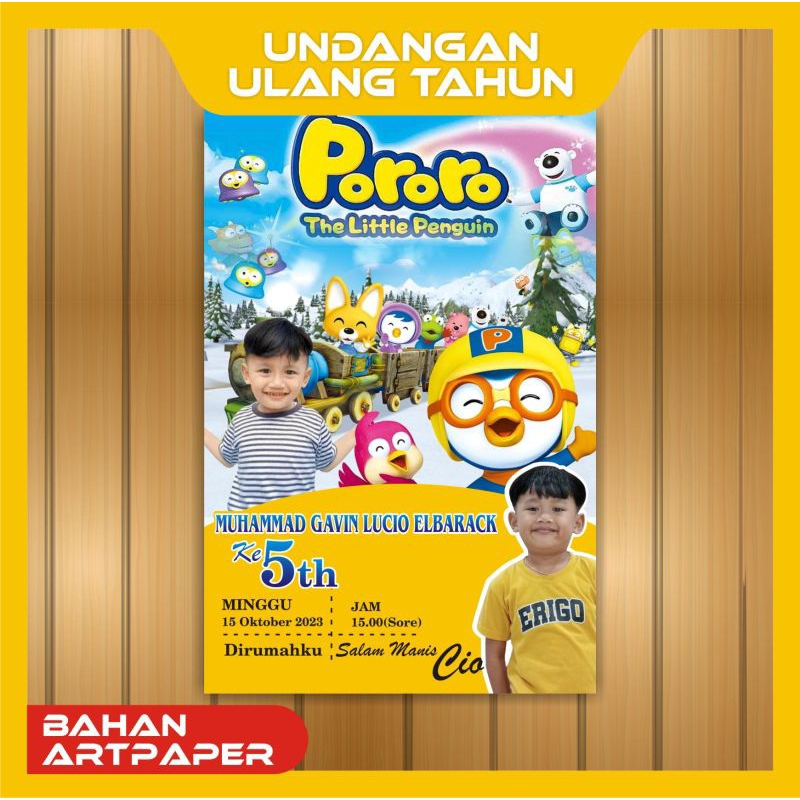UNDANGAN ULANG TAHUN ANAK