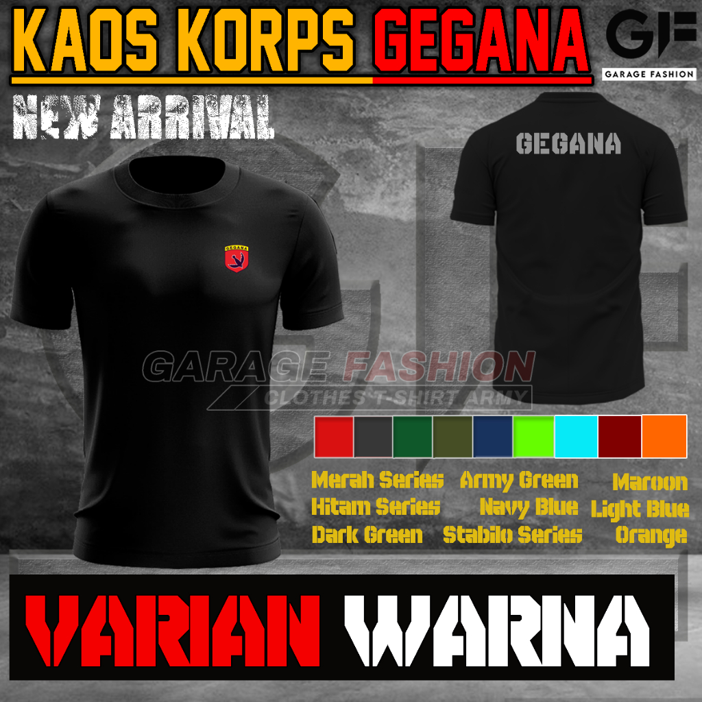 Kaos Jersey Gegana / Kaos Gegana / Baju Gegana / Kaos olahraga Gegana Bahan Dryfit / COD