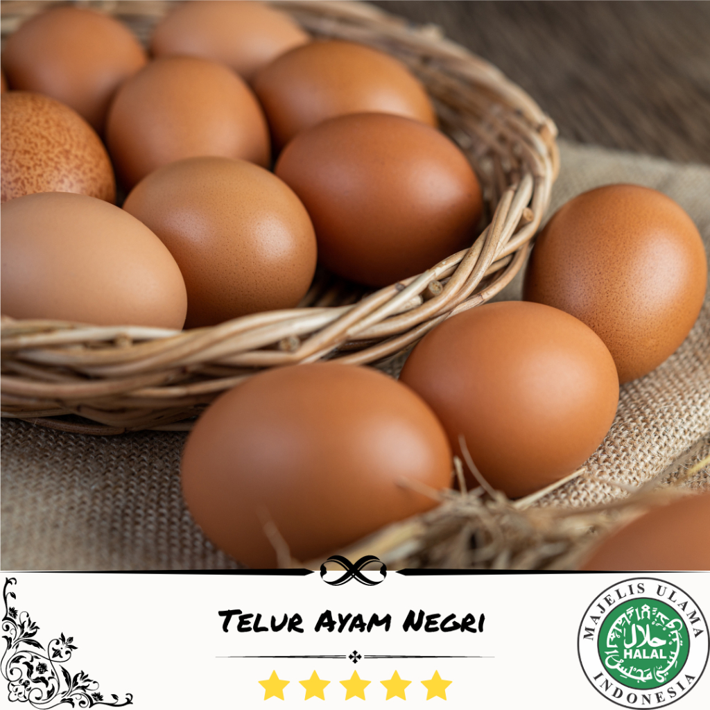 

Telur Ayam Negri 250g/500g/1000g BARU!! HALAL100%