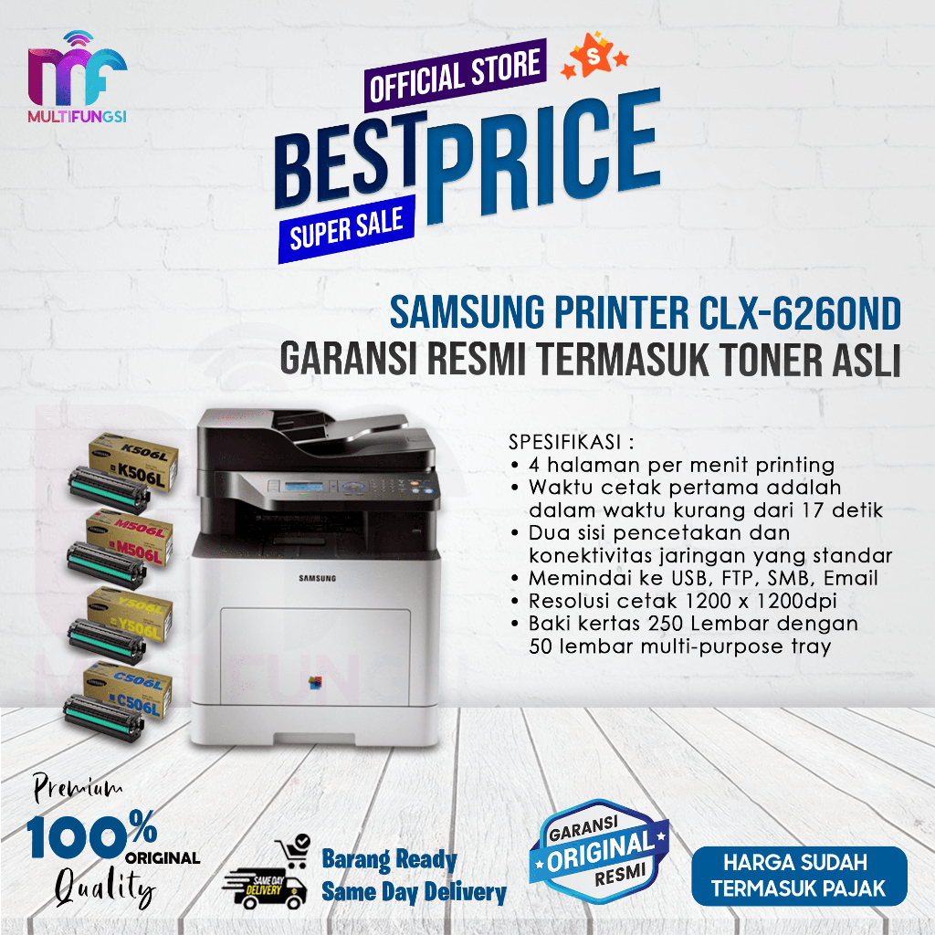 Samsung Printer CLX-6260ND Garansi Resmi