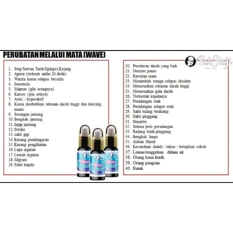 Wave HPA tetes mata utk katarak, syaraf, dll