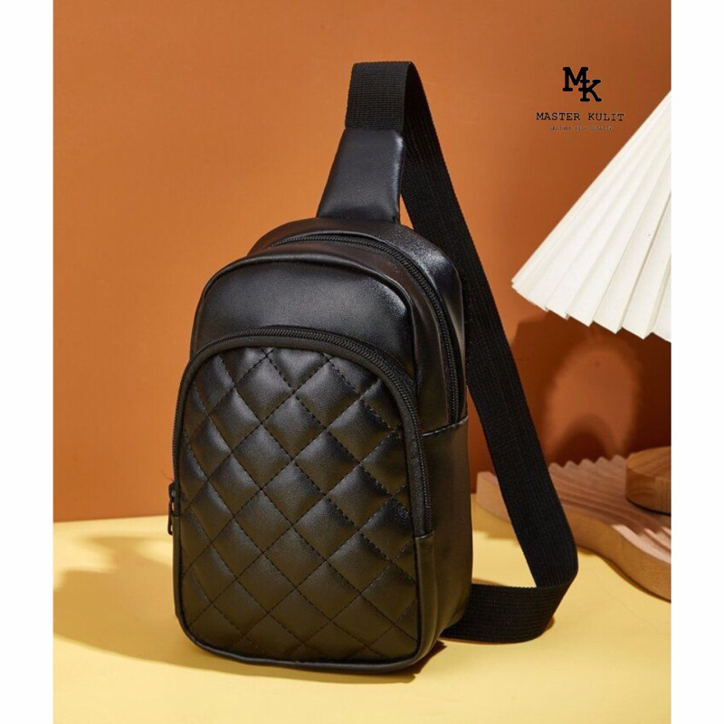 Tas Slempang Kulit Model Trendy Leather Original mk02