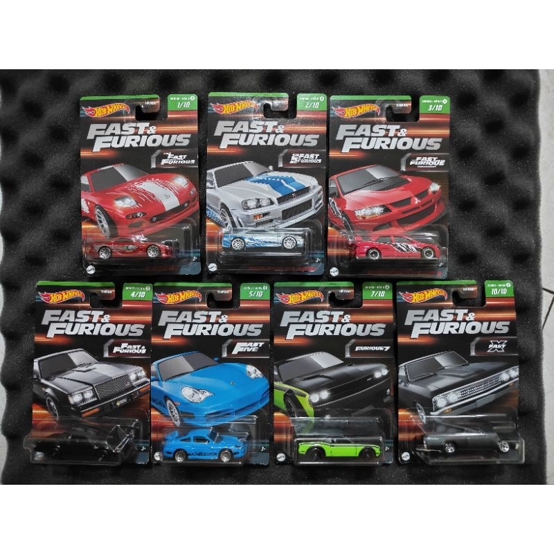 hot wheels fnf wave 2 nissan skyline mazda rx7 lancer evo evolution fast and furious