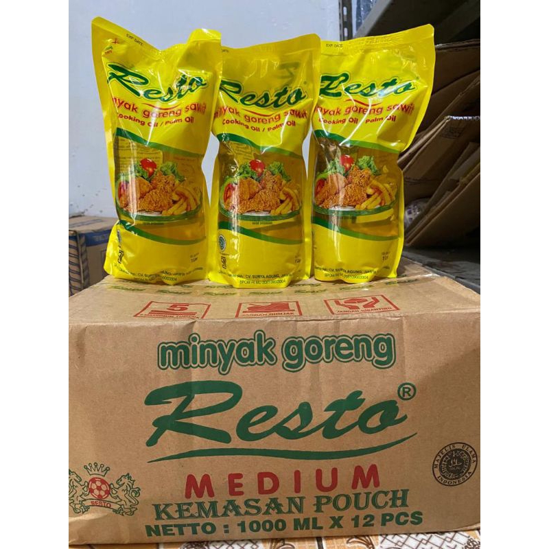 

minyak goreng resto kemasan pouch 1liter / minyak sayur