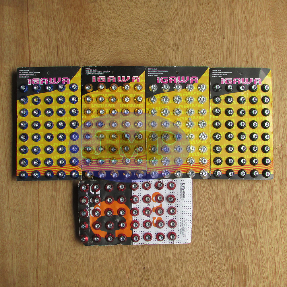 Baut Body L + Ring Monel || Baut Plat Nomor L5 Vario Beat Scoopy Mio Nmax Fino Universal Variasi Mot