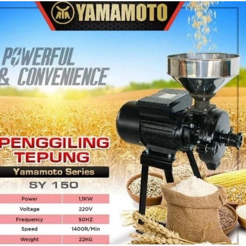 SY150 MESIN GILING KOPI BERAS TEPUNG COFFEE GRINDER YAMAMOTO SY 150