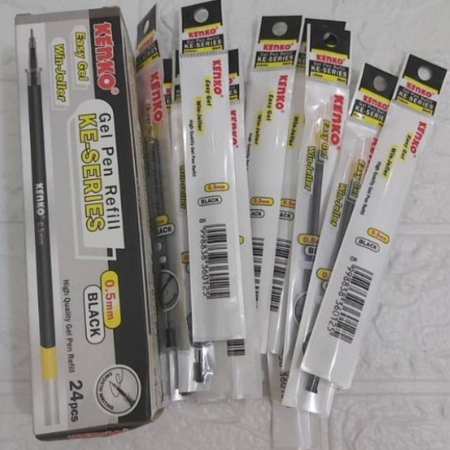 

Refill pulpen gel 0,5mm Kenko UJUNG LANCIP (24PCS)