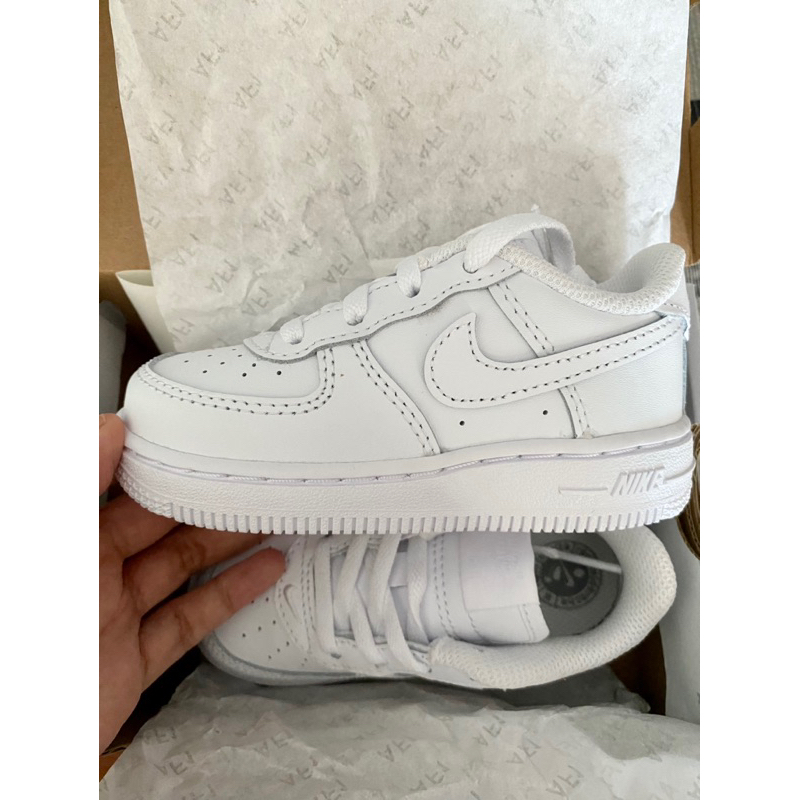 NIKE Air Force 1 Triple White (for Infant/Toddler) - Sepatu Sneaker Bayi dan Toddler Cewek/Cowok