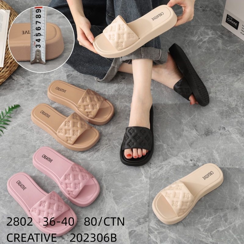 Sandal Selop Wanita Import Karet Jelly