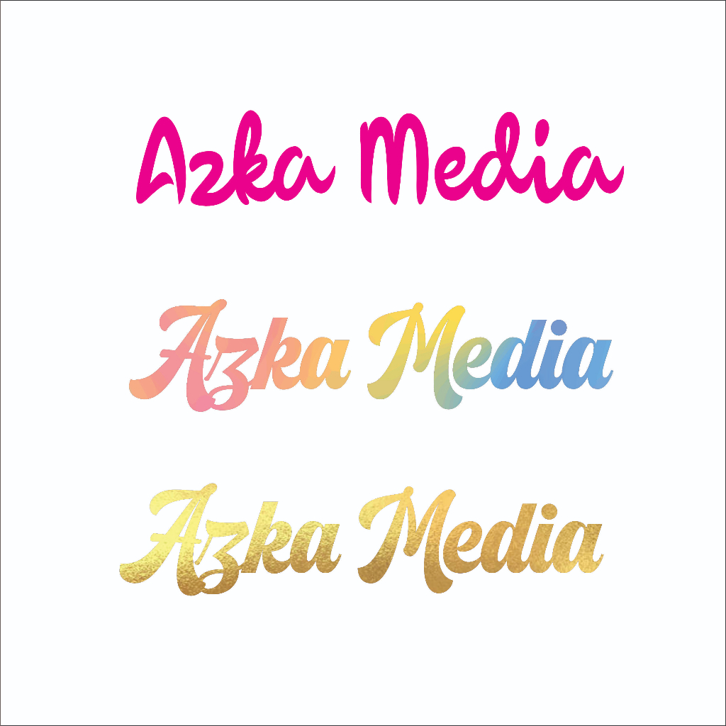 2 pcs Cutting Sticker nyala Custom nama Mobil Motor helm laptop sepeda