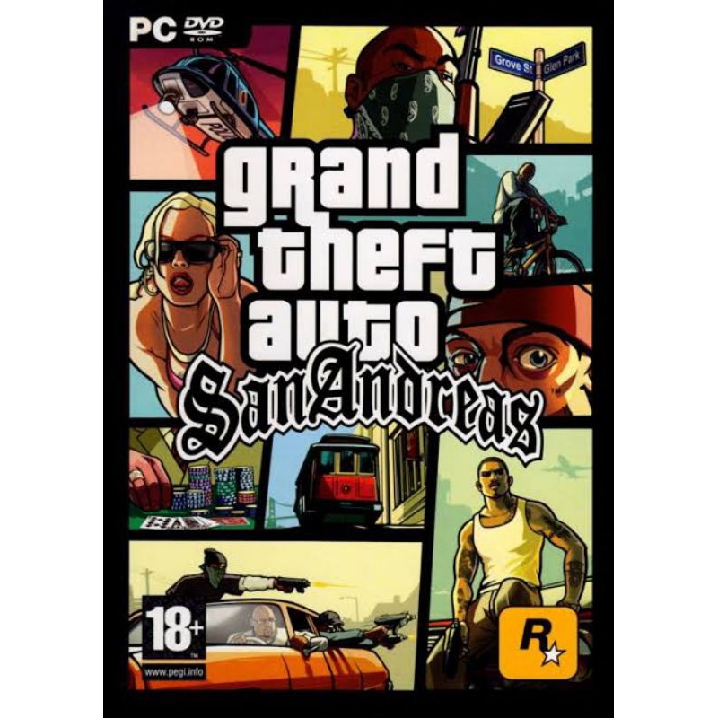 kaset gta san andreas game pc laptop