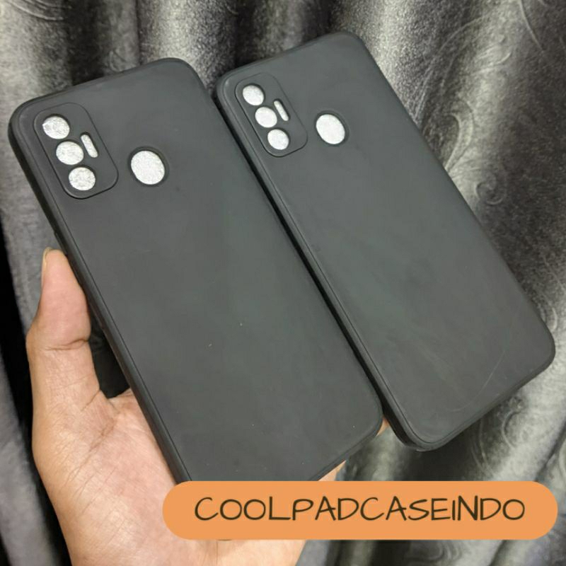 Soft Case Tecno Spark 7 NFC Spark 7 Black Macaron Hitam
