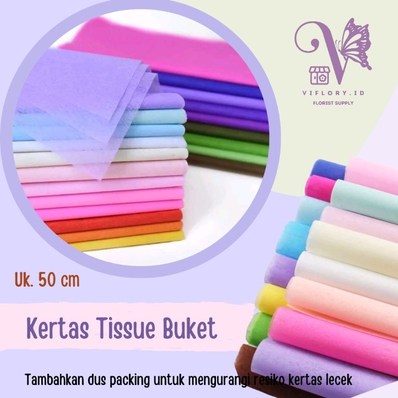 kertas tissue / tissue paper bunga